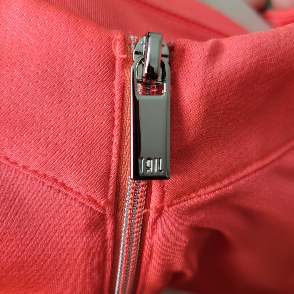 Tail Golf Polo Shirt Coral Pink 1/4 Zip Women's Size L Tennis Workout Stretch - Picture 4 of 10